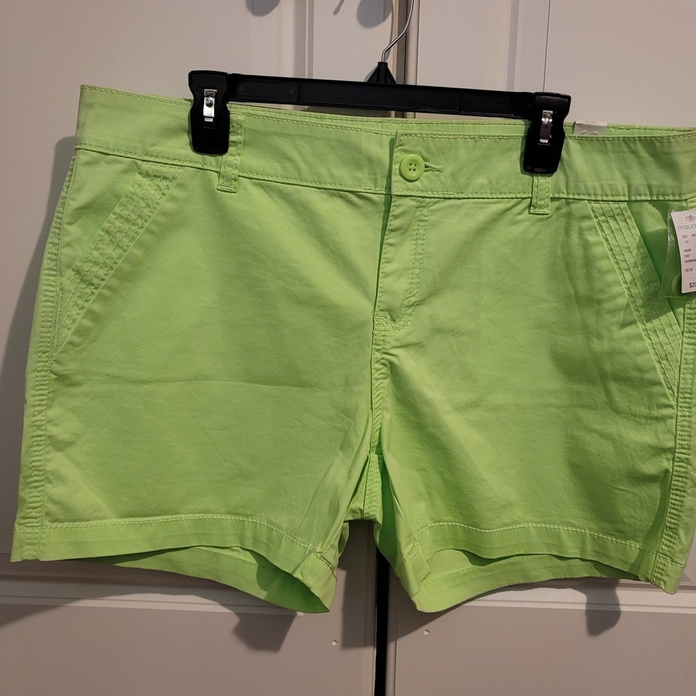 Maurices Lime Green Women's Shorts
